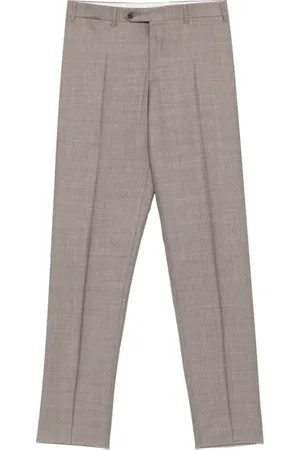CANALI Suit Trousers, male, , Size: M Wool trousers with hidden details
