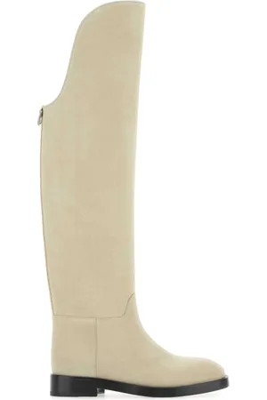 Durazzi Milano Over-knee Boots, female, , Size: 7 US Sand Suede Equestrian Boots