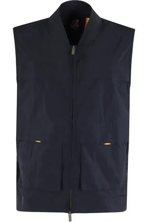 K-Way Vests, male, , Size: M Nylon Gilet with Zip Closure