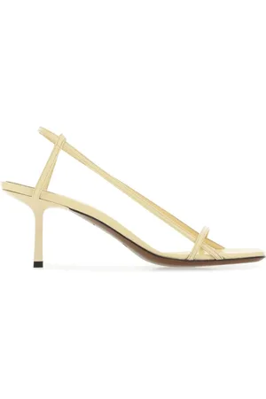 Neous High Heel Sandals, female, , Size: 8 US Cream leather Merga sandals