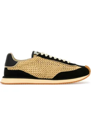 Dolce & Gabbana Sneakers, male, , Size: 7 US Two-tone Crochet and Suede Sneakers