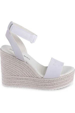 Calvin Klein Wedges, female, , Size: 11 US Wedge Espadrille Sandals
