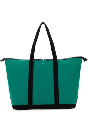 A.P.C. Tote Bags, female, , Size: ONE SIZE Emerald Canvas Shopping Bag