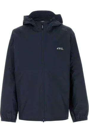 A.P.C. Wind Jackets, male, , Size: L Navy Meadow Jackets