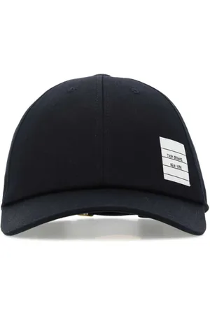 Thom Browne Caps, male, , Size: S Midnight Cotton Baseball Cap
