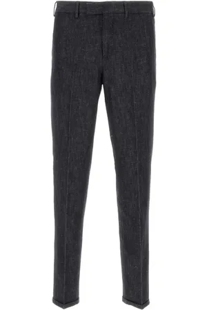 PT Torino Slim-fit Trousers, male, , Size: M Midnight Cotton Blend Pant