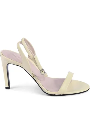 Calvin Klein High Heel Sandals, female, , Size: 7 US Leather Sandal Italian Craftsmanship