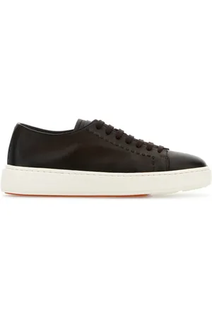 santoni Sneakers, male, , Size: 9 US Leather Clean Sneakers