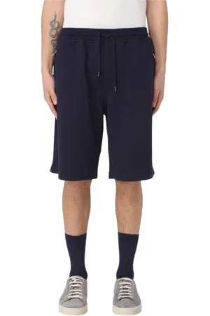 Brunello Cucinelli Casual Shorts, male, , Size: XL Grey Relaxed Fit Sweatshorts