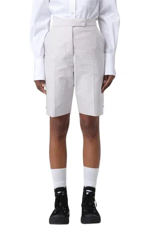 Thom Browne Casual Shorts, female, , Size: XS Red Stripe Shorts