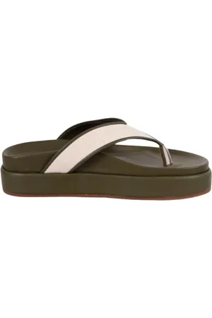 Ancient Greek Sandals Flip Flops, female, , Size: 6 US Canvas Flatform Sandal