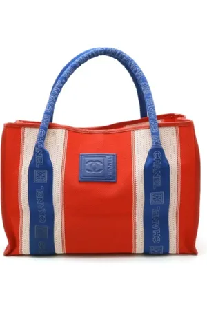 CHANEL Pre-owned Tote Bags, female, , Size: ONE SIZE Pre-owned Canvas shoulder-bags