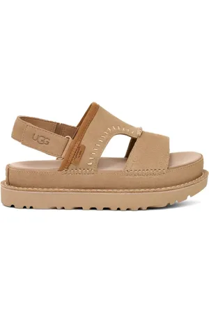 UGG Flat Sandals, female, , Size: 9 US Leather Regenerate Sandals