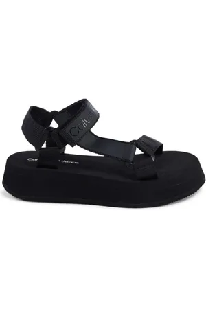 Calvin Klein Flat Sandals, female, , Size: 10 US Sporty Sandals for Women