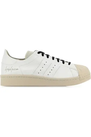 Y-3 Sneakers, male, , Size: 7 1/2 US Two-tone leather Superstar sneakers
