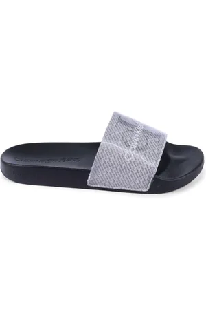 Calvin Klein Sliders, female, , Size: 10 US Black Slide Sandals Women