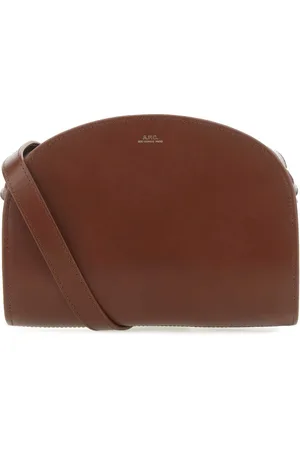 A.P.C. Cross Body Bags, female, , Size: ONE SIZE Leather Demi Lune Crossbody Bag