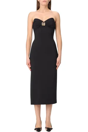 Elisabetta Franchi Midi Dresses, female, , Size: S Strapless Midi Dress