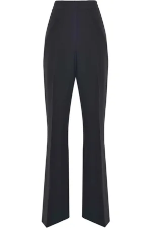 Kocca Wide Trousers, female, , Size: L High-Waisted Elegant Trousers with Pleats