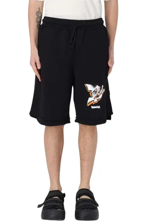 DISCLAIMER Denim Shorts, male, , Size: M Modern Graphic Print Shorts