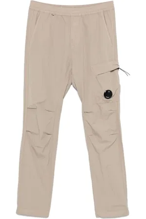 C.P. Company Straight Trousers, male, , Size: L Cargo Pants in Flat Nylon