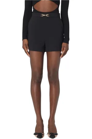 Elisabetta Franchi Short Shorts, female, , Size: M Lemon HighWaist Shorts