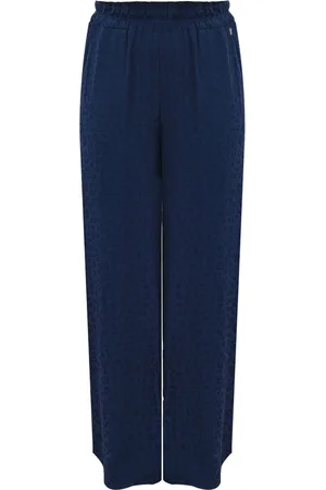 Kocca Wide Trousers, female, , Size: S Animal Print Elastic Waistband Trousers