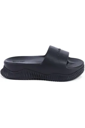 Calvin Klein Sliders, female, , Size: 7 US Slide Sandals Lightweight Cushioned Feel