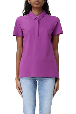 K-Way Polo Shirts, female, , Size: XS Elegant Violet Polo Shirt