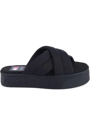 Tommy Hilfiger Sliders, female, , Size: 10 US CrossStrap Sandals
