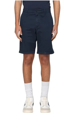 sun68 Casual Shorts, male, , Size: W36 Navy Casual Cotton Shorts for Men