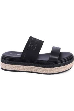 Calvin Klein Sliders, female, , Size: 8 US Wedge Espadrille Sandal
