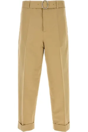 Jil Sander Straight Trousers, male, , Size: M Cotton Blend Casual Pants