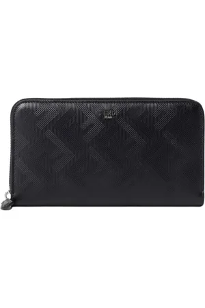 Fendi Wallets & Cardholders, male, , Size: ONE SIZE Luxury Leather Card Wallet