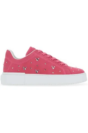 Stuart Weitzman Sneakers, female, , Size: 6 US Fuchsia Suede Sneakers for Women