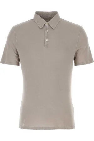 FEDELI Polo Shirts, male, , Size: 4XL Cappuccino Cotton Polo Shirt