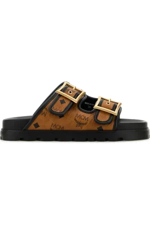 MCM Sliders, female, , Size: 6 US Printed Canvas Slippers