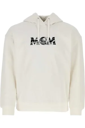 MCM Hoodies, male, , Size: S Ivory Cotton Sweatshirt