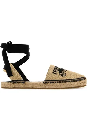 Salvatore Ferragamo Espadrilles, female, , Size: 6 1/2 US Raffia Elaia Espadrilles