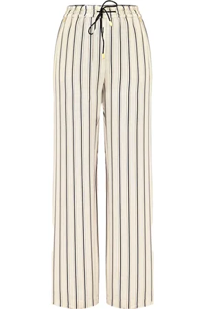 Kocca Wide Trousers, female, , Size: S Striped Viscose Wide-Leg Trousers
