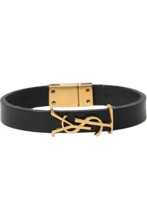 Saint Laurent Bracelets, female, , Size: L Leather Bracelet Magnetic Clasp