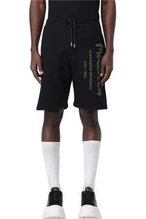 Alexander McQueen Casual Shorts, male, , Size: S Luxury Logo Sweatshorts