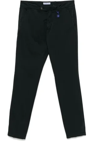 Manuel Ritz Slim-fit Trousers, male, , Size: M Trousers with Concealed Fly