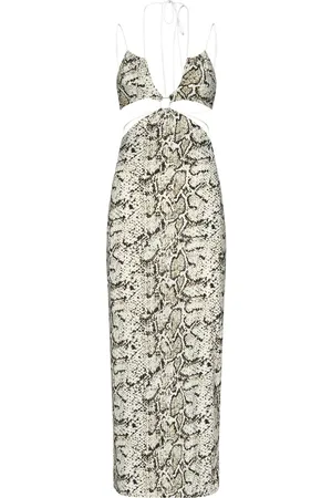 Amazuìn Summer Dresses, female, , Size: ONE SIZE Python Print Midi Dress