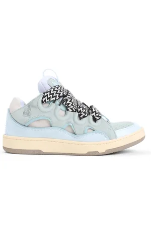 Lanvin Sneakers, male, , Size: 8 US Suede Leather Curb Sneakers