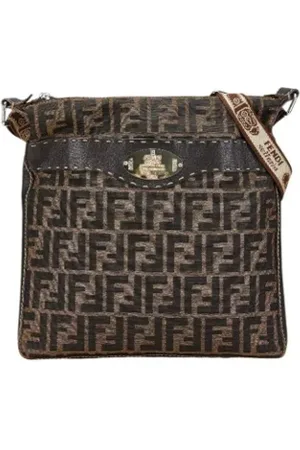 Fendi Pre-owned Shoulder Bags, female, , Size: ONE SIZE Pre-owned Canvas fendi-bags