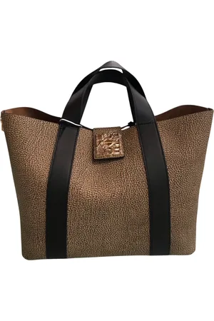 Borbonese Tote Bags, female, , Size: ONE SIZE Graffiti Shopping Bag with Button Closure