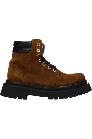 Ami Lace-up Boots, female, , Size: 9 US Suede Lace-Up Ankle Boots