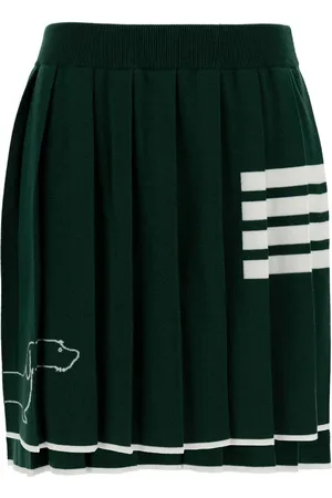 Thom Browne Short Skirts, female, , Size: XS Icon Pleated Mini Skirt