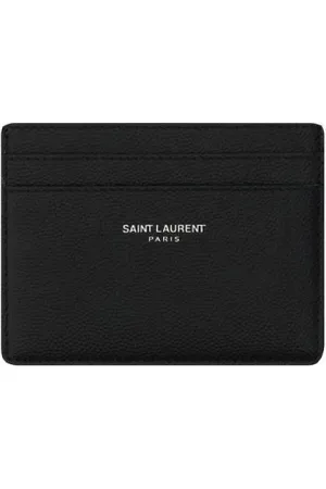 Saint Laurent Wallets & Cardholders, male, , Size: ONE SIZE Embossed Logo Credit Card Holder